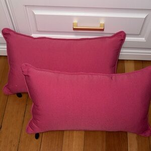 Blazing Needles Pink outdoor Pillows
